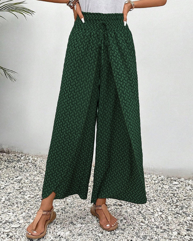 Lisette™ | Hose mit weitem Bein und geometrischem Druck