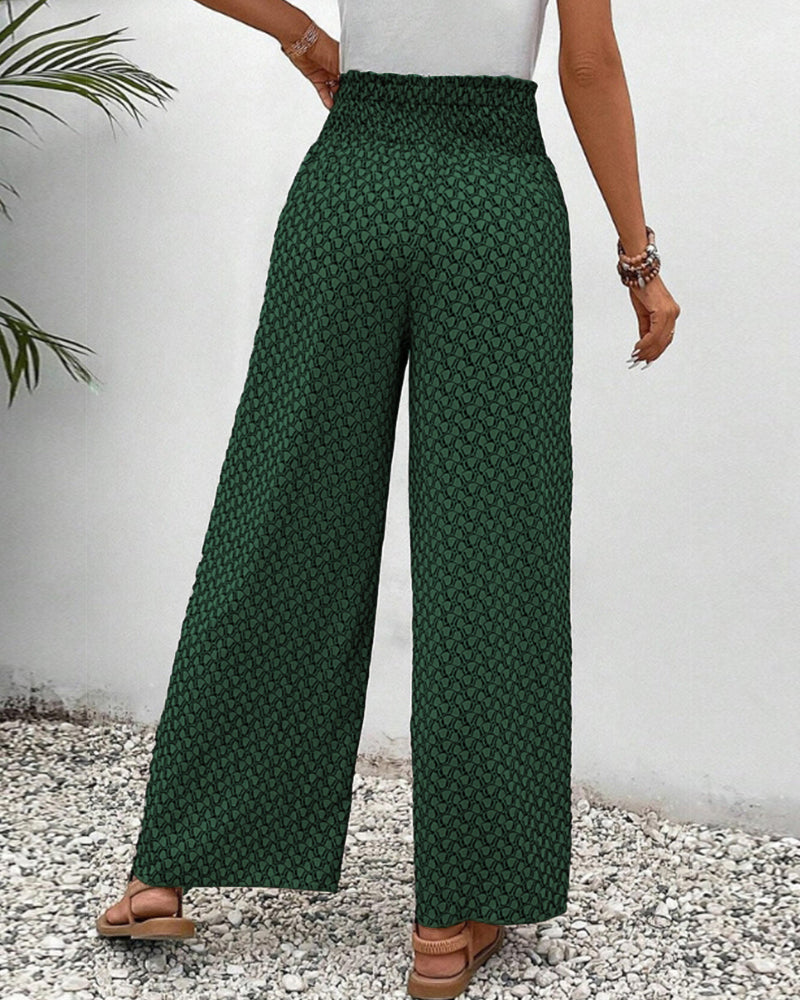 Lisette™ | Hose mit weitem Bein und geometrischem Druck