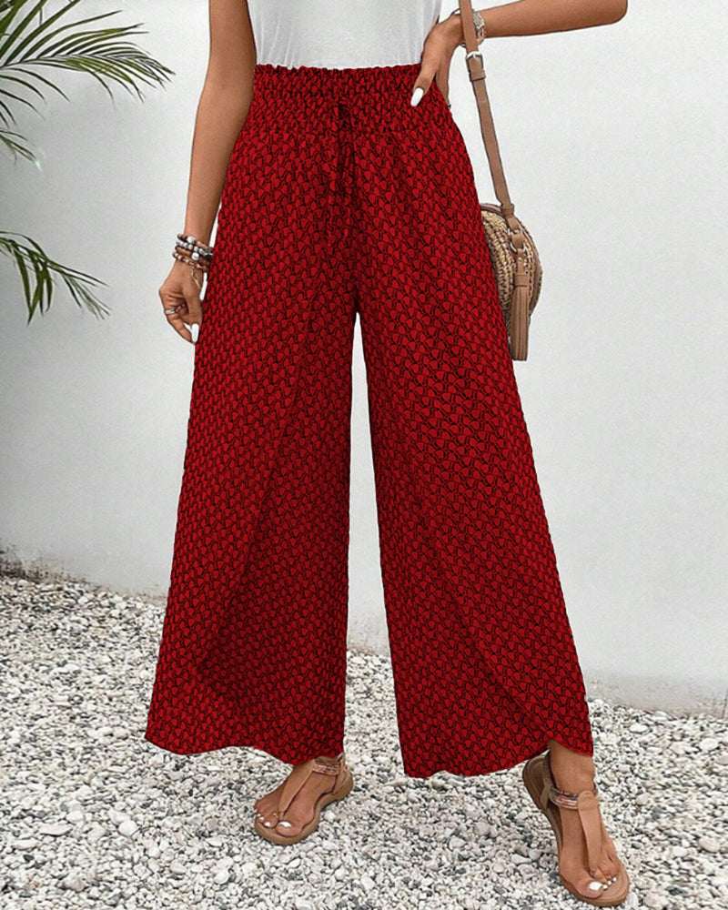 Lisette™ | Hose mit weitem Bein und geometrischem Druck