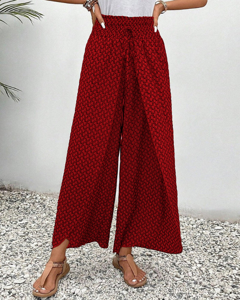 Lisette™ | Hose mit weitem Bein und geometrischem Druck