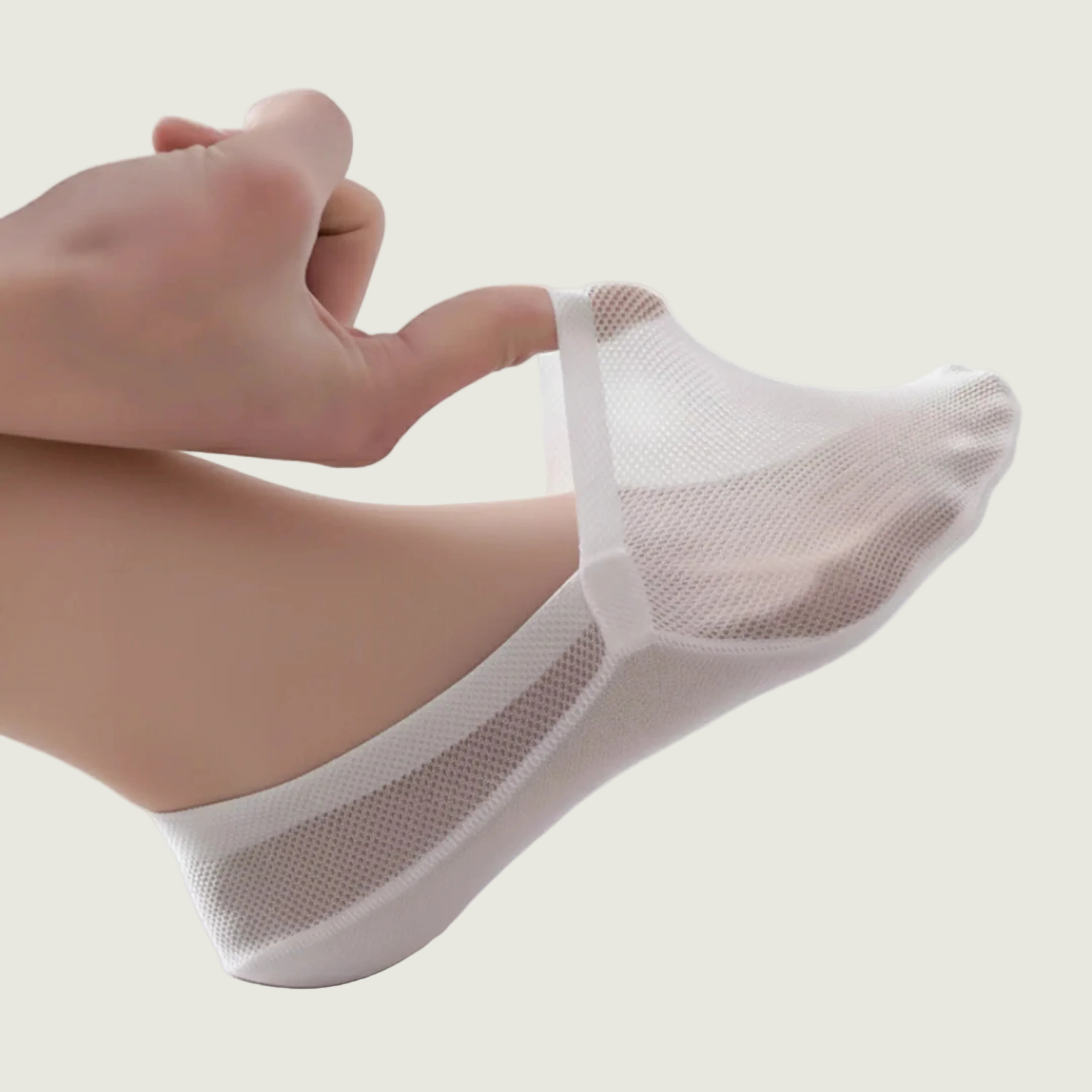 Anna | Unsichtbare Antirutsch-Sneakersocken mit Fersenhalt