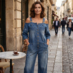 Ina | Lässiger Jumpsuit mit Knopfleiste und Taschen