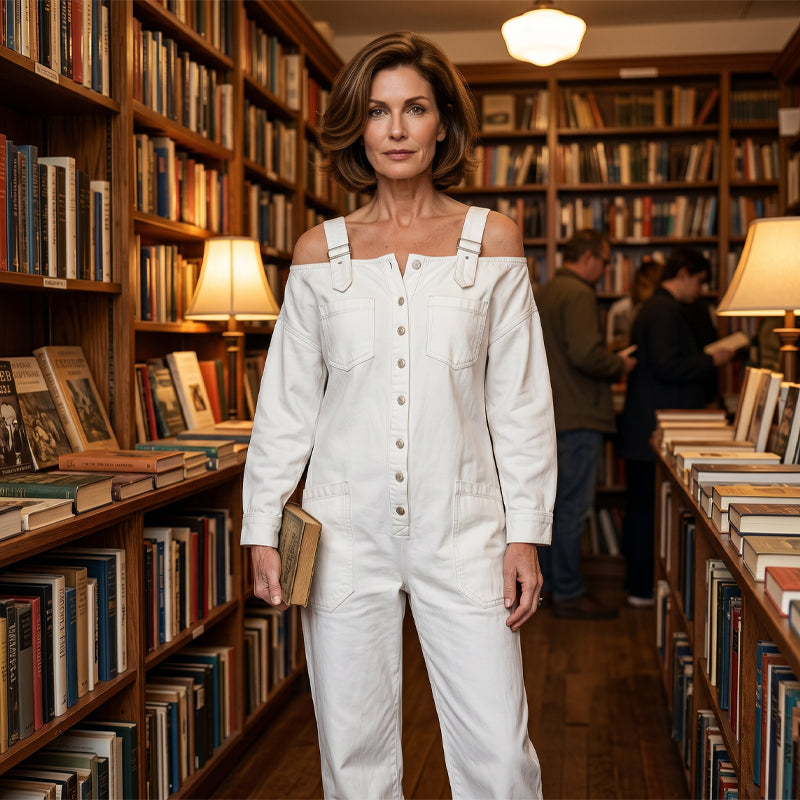 Ina | Lässiger Jumpsuit mit Knopfleiste und Taschen