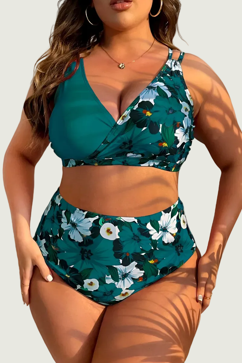 Nela™ | Figurformender Plus-Size-Bikini mit Bauchkontrolle