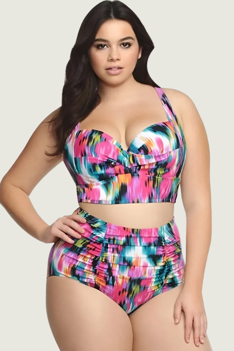 Louna™ | Figurformender Plus-Size-Bikini mit Bauchkontrolle