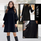 Avelyn™ | Elegantes Plisseekleid mit Laternenärmeln