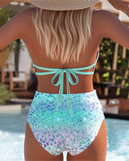 Linnea | Hochgeschnittener Bikini mit Neckholder und Zierschnalle