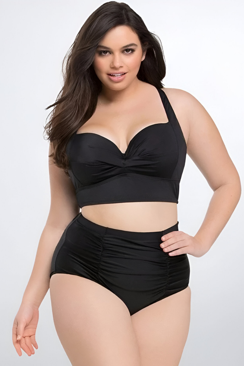 Louna™ | Figurformender Plus-Size-Bikini mit Bauchkontrolle