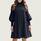 Avelyn™ | Elegantes Plisseekleid mit Laternenärmeln