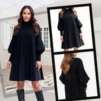 Avelyn™ | Elegantes Plisseekleid mit Laternenärmeln