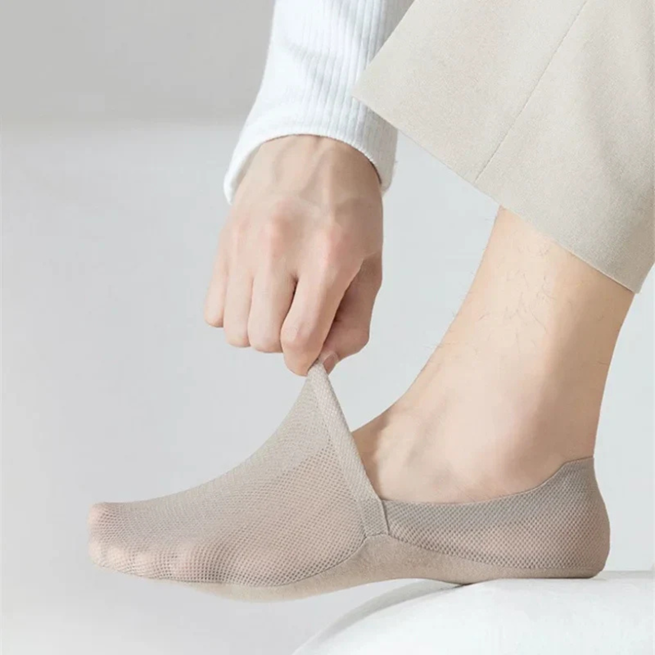 Anna | Unsichtbare Antirutsch-Sneakersocken mit Fersenhalt