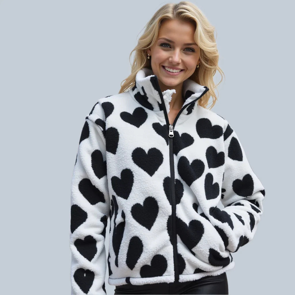 Anna™ | Wendbare Jacke mit Herzchen