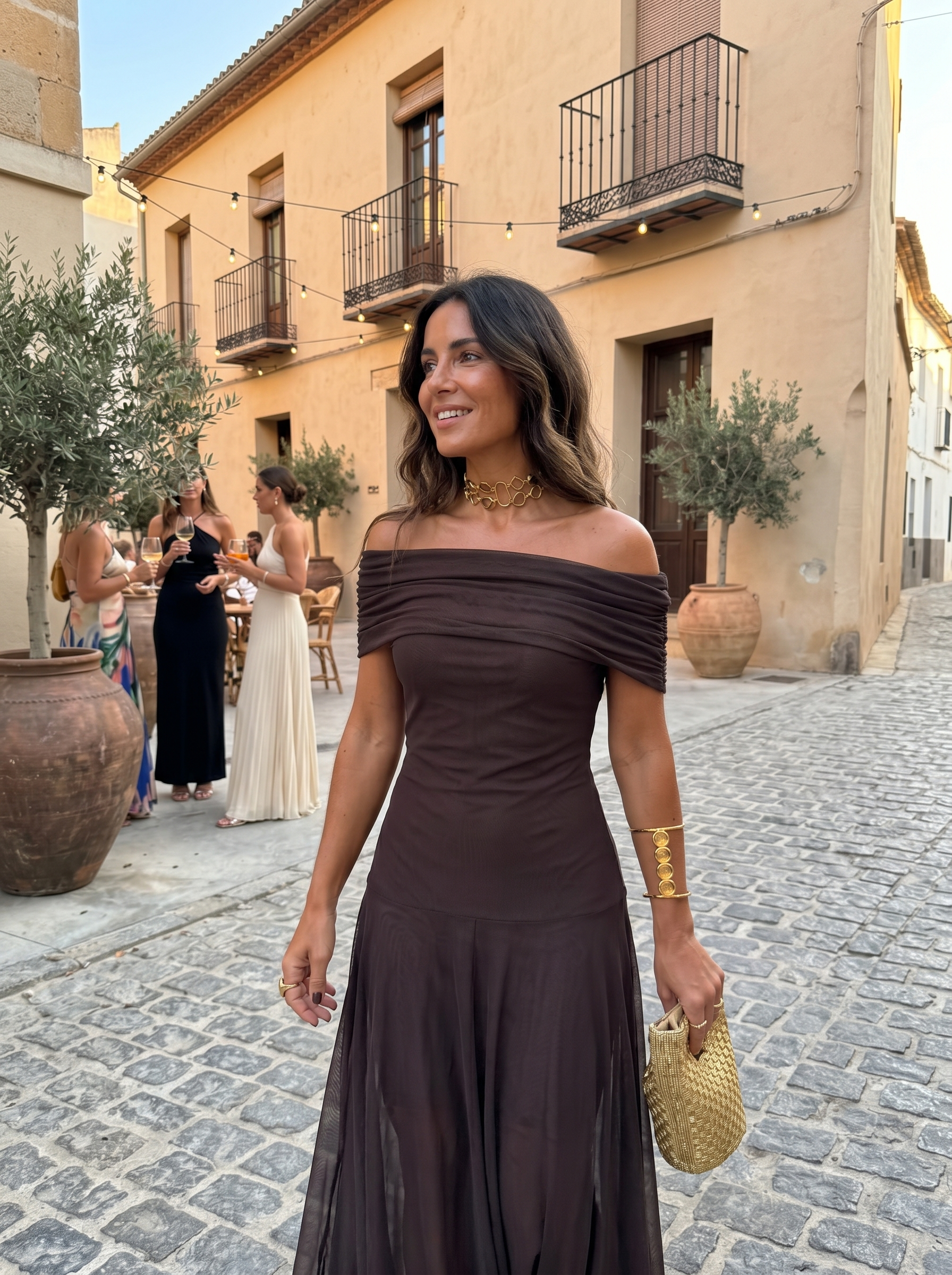Hannah | Elegantes One-Shoulder-Maxikleid