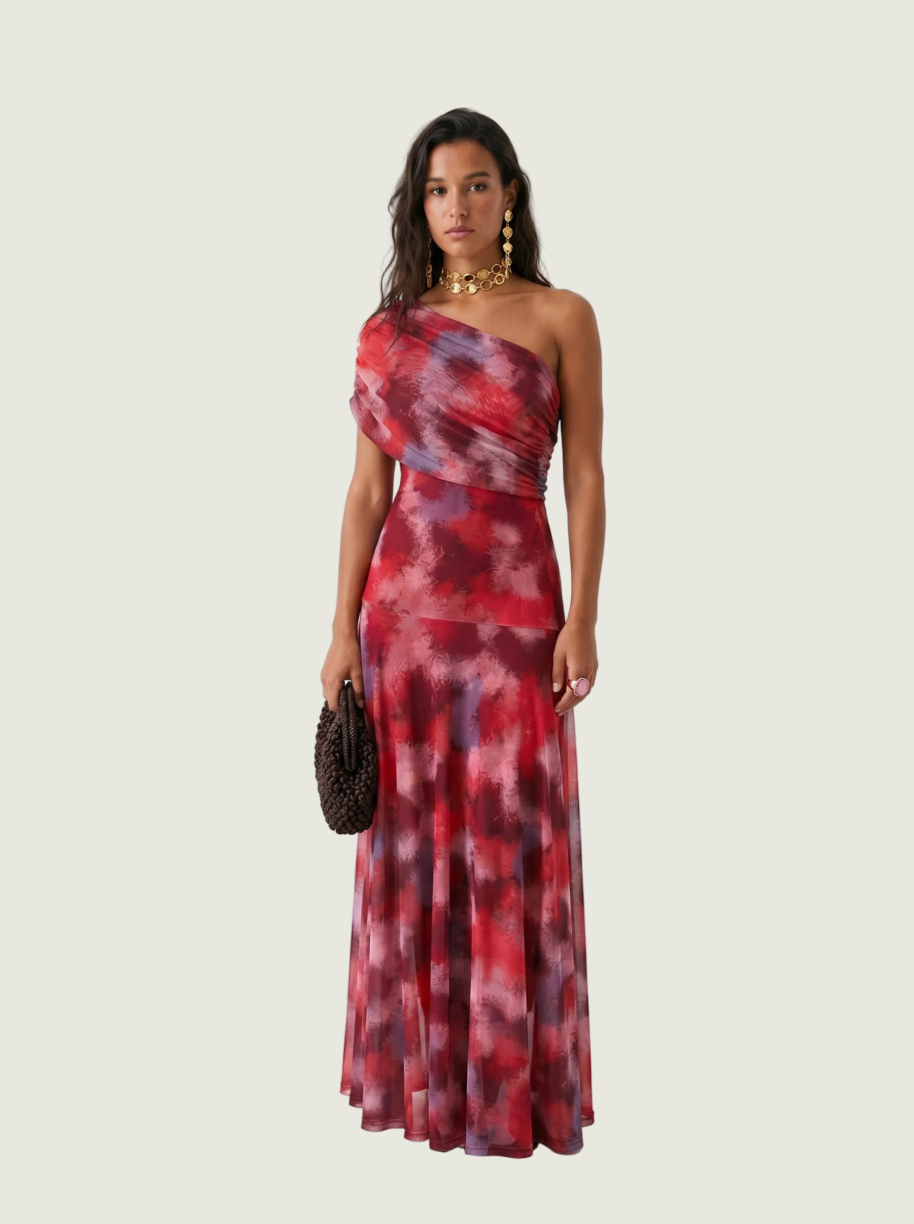 Hannah | Elegantes One-Shoulder-Maxikleid