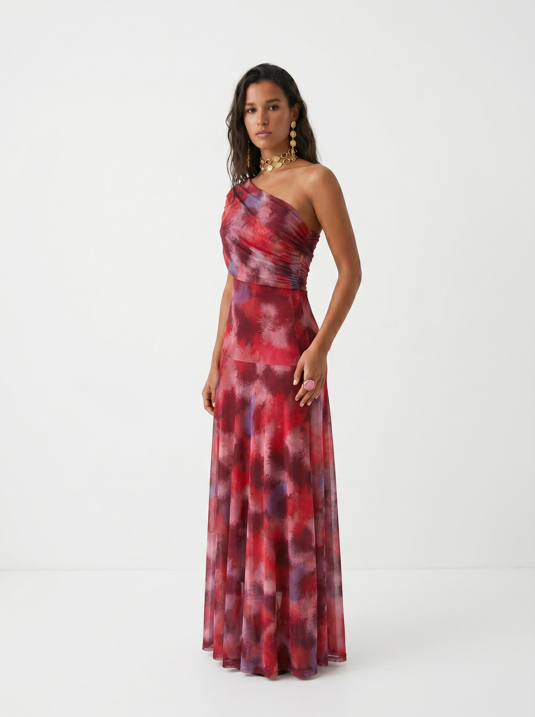 Hannah | Elegantes One-Shoulder-Maxikleid