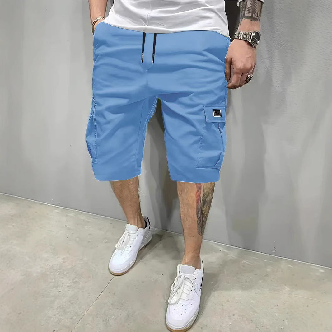 Jetzt 1+1 | Stefan™ | Lässige Herren-Cargo-Shorts mit verstellbarem Kordelzug