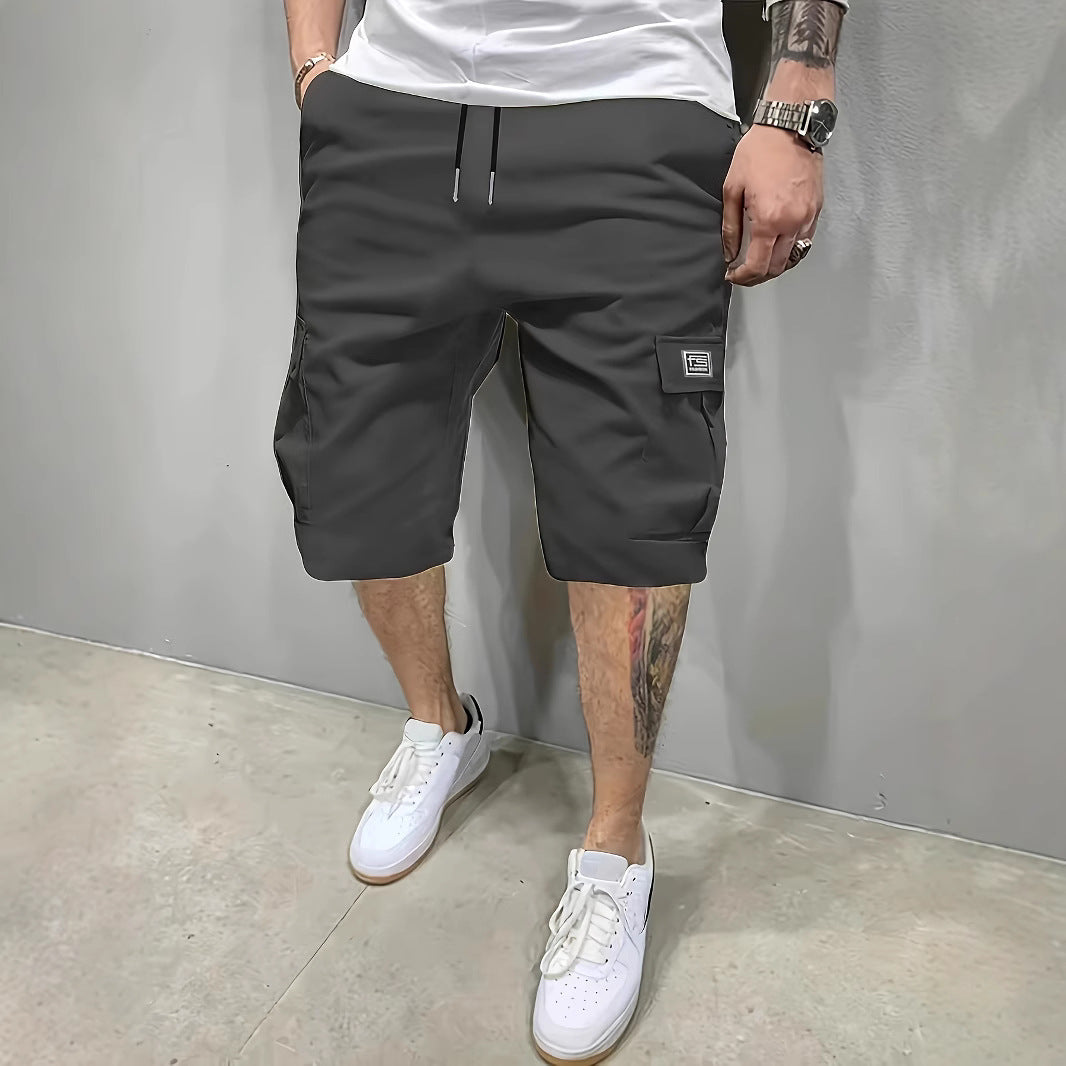 Jetzt 1+1 | Stefan™ | Lässige Herren-Cargo-Shorts mit verstellbarem Kordelzug