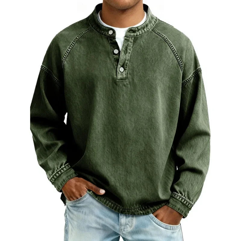 Michael™ | Vintage-Hemd mit Knopfleiste
