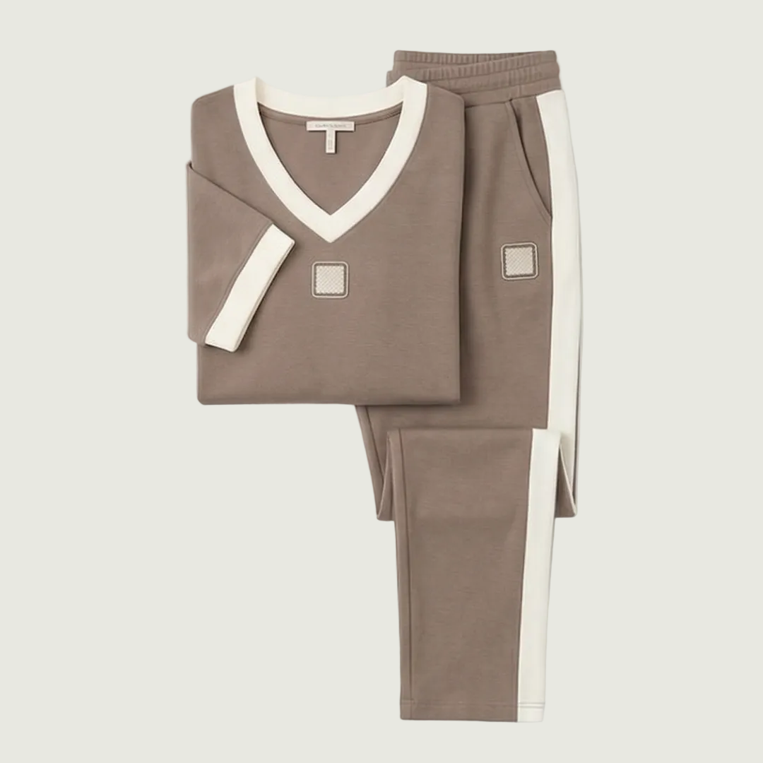 Ellara – Zweiteiliges Set mit V-Ausschnitt und Hose