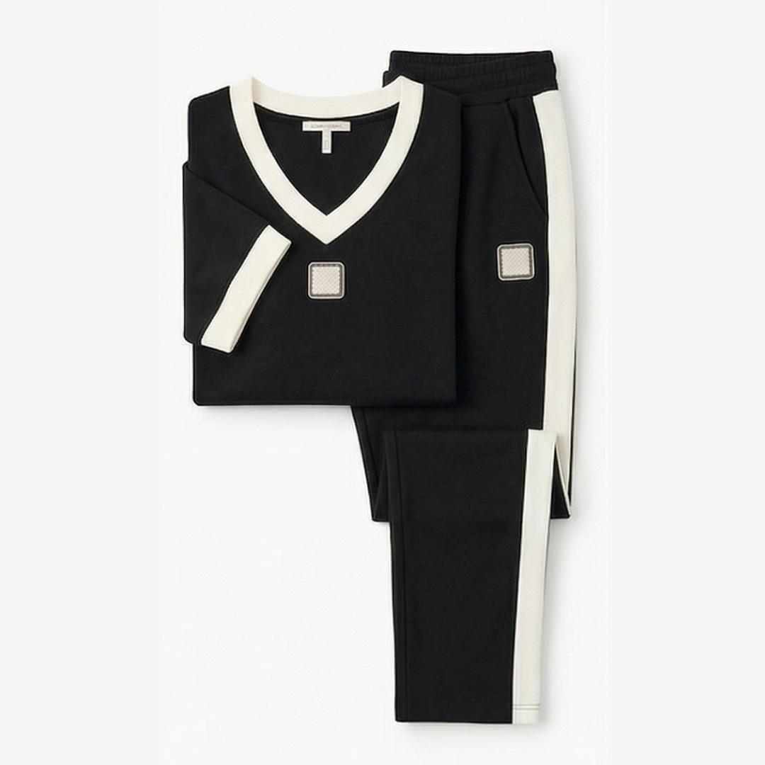 Ellara – Zweiteiliges Set mit V-Ausschnitt und Hose