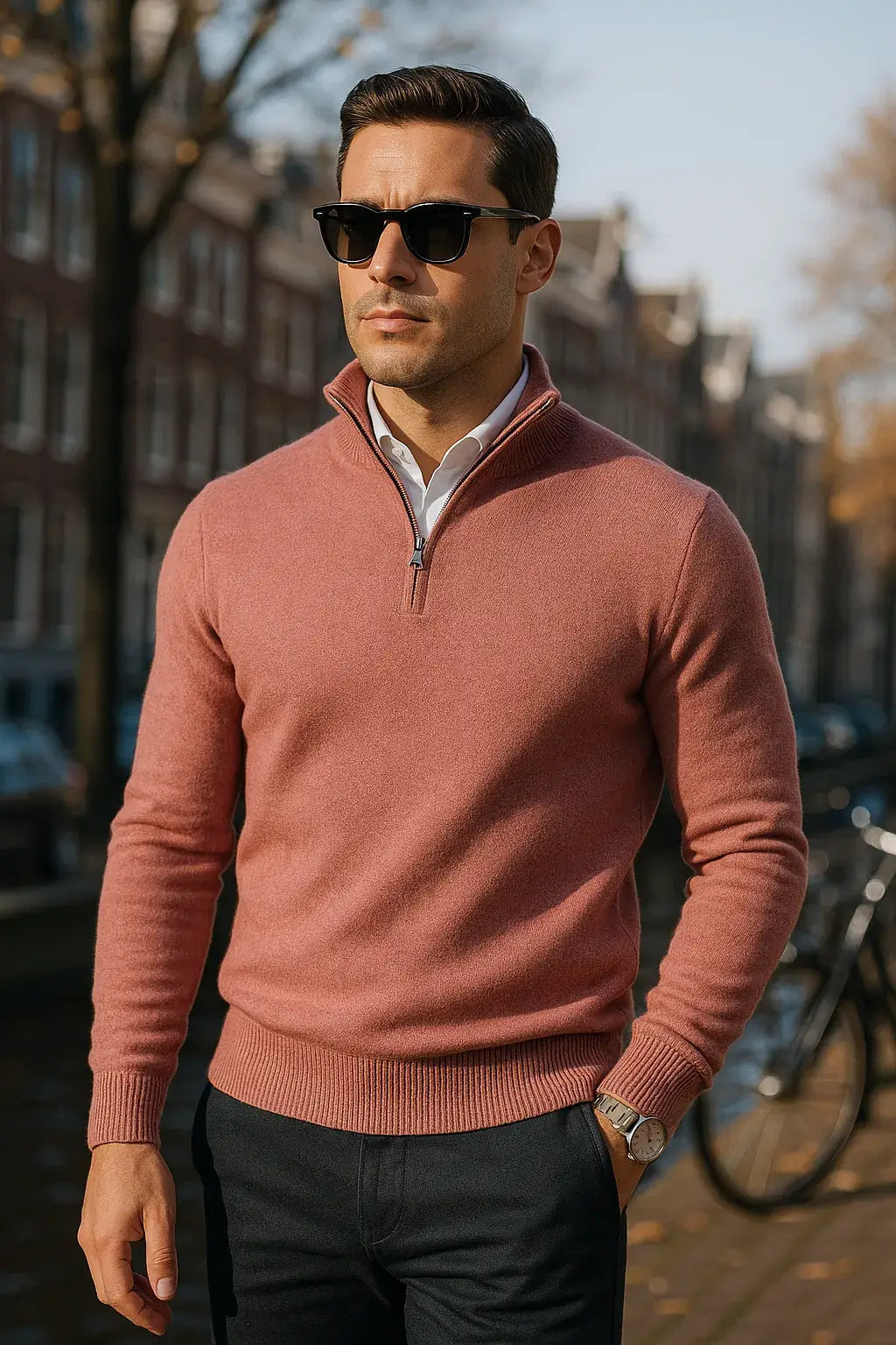 Leon™ | The Windsor Half-Zip Herrenpullover