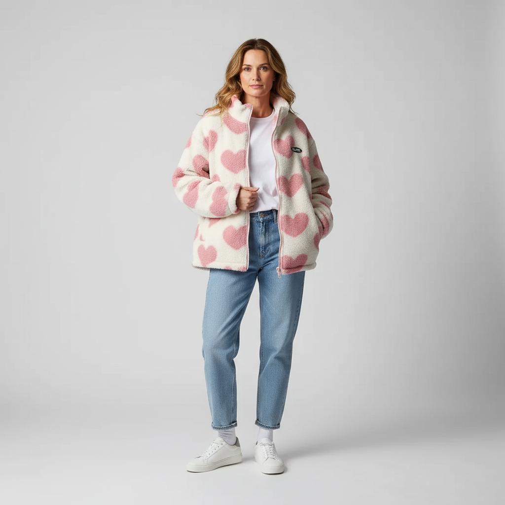 Anna™ | Wendbare Jacke mit Herzchen