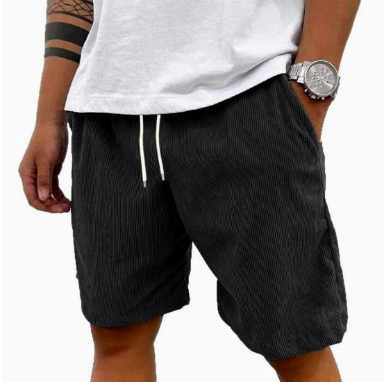 Peter™ | Herren Cordhose mit elastischem Bund| Bequeme Shorts