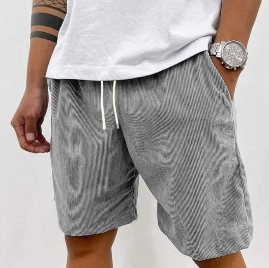 Peter™ | Herren Cordhose mit elastischem Bund| Bequeme Shorts