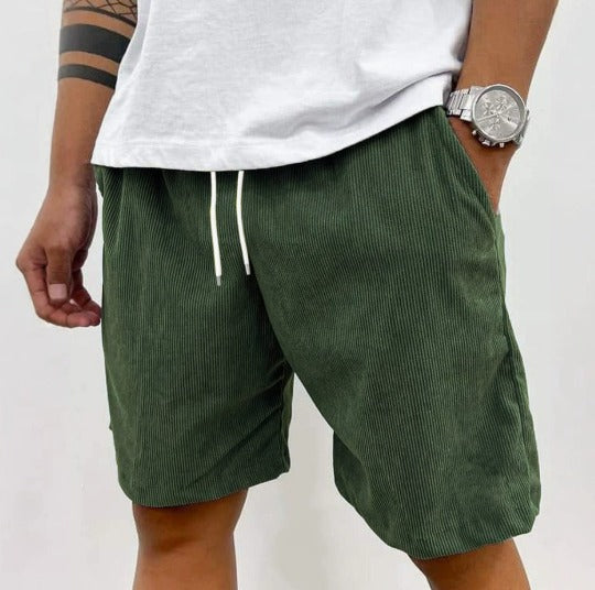 Peter™ | Herren Cordhose mit elastischem Bund| Bequeme Shorts
