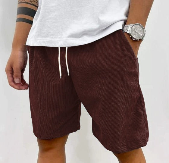 Peter™ | Herren Cordhose mit elastischem Bund| Bequeme Shorts