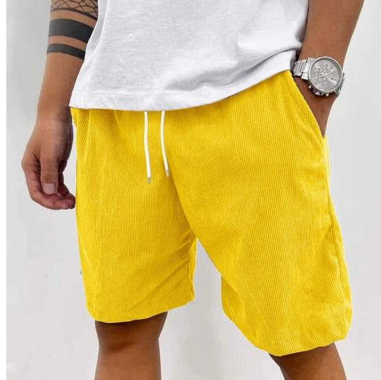 Peter™ | Herren Cordhose mit elastischem Bund| Bequeme Shorts