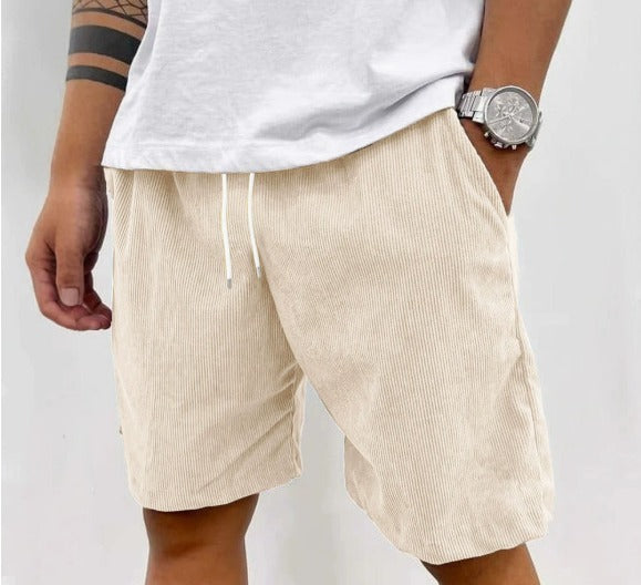 Peter™ | Herren Cordhose mit elastischem Bund| Bequeme Shorts