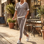 Ellara – Zweiteiliges Set mit V-Ausschnitt und Hose