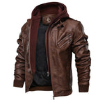 Matheo |  Lässige Herrenjacke mit Stehkragen im Bikerstil